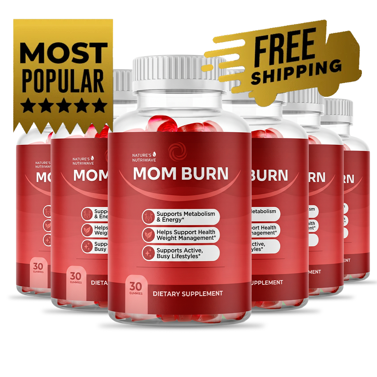 MomBurn supplement six-bottle package